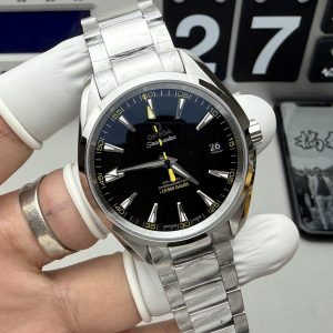 Đồng Hồ Omega Seamaster Aqua Terra 150M Co-Axial Chronometer Replica Cao Cấp Mặt Đen 41 (2)