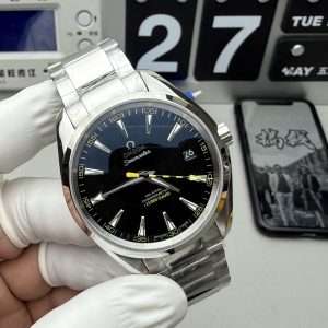 Đồng Hồ Omega Seamaster Aqua Terra 150M Co-Axial Chronometer Replica Cao Cấp Mặt Đen 41 (2)