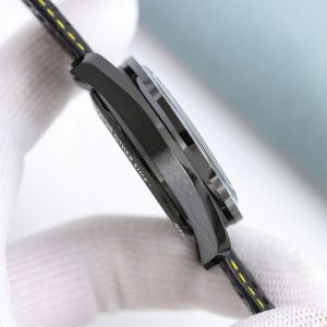 Đồng Hồ Omega Speedmaster Dark Side of the Moon Vỏ Gốm Đen Dây Da Replica Cao Cấp 44mm (2)