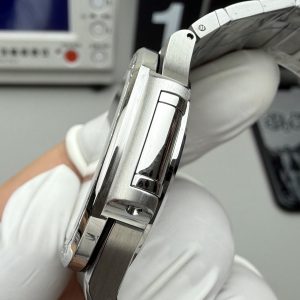 Đồng Hồ Patek Philippe Nautilus 5723 Replica 11 Mặt Trắng Viền Đính Đá CZ Baguette GRF 40mm (1)