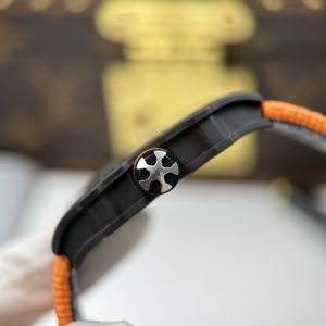 Đồng Hồ Richard Mille RM 67-02 McLaren Lando Norris Replica 11 Vỏ Carbon Siêu Nhẹ Dây Vải Màu Cam 38.7x47 (2)