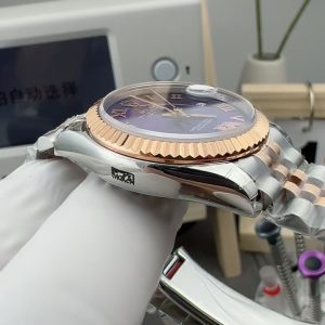 Đồng Hồ Rolex DateJust Rep 11 Mặt Số Màu Tím Máy Cơ Thuỵ Sỹ Nữ 31mm (1)