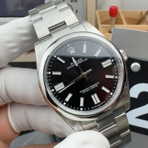 Đồng Hồ Rolex Oyster Perpetual Chế Tác Mặt Đen Máy Cơ Thụy Sỹ VSF 41mm (2)