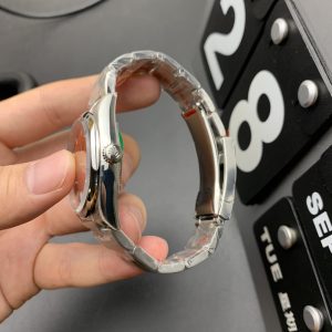 Đồng Hồ Rolex Oyster Perpetual Chế Tác Mặt Số Màu Cam Nhà Máy VS 36mm (2)