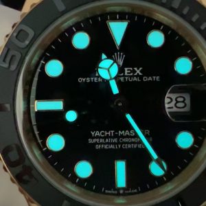 Đồng Hồ Rolex Yacht-Master 226658 Replica 11 Mặt Đen Vỏ Mạ Vàng Nhà Máy VS 42mm (2)