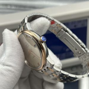 Đồng Hồ Nam Omega De Ville Prestige Rep 11 Mặt Trắng Bạc Máy Cơ Thuỵ Sỹ 39 (2)