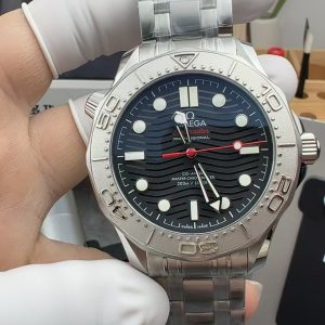 Đồng Hồ Nam Omega Seamaster Diver 300M Replica 11 Mặt Đen Dây Kim Loại 42mm (1)