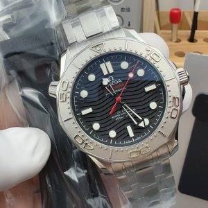 Đồng Hồ Nam Omega Seamaster Diver 300M Replica 11 Mặt Đen Dây Kim Loại 42mm (1)