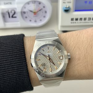 Đồng Hồ Omega Constellation Rep 11 Mặt Xám Dây Kim Loại 38mm (1)