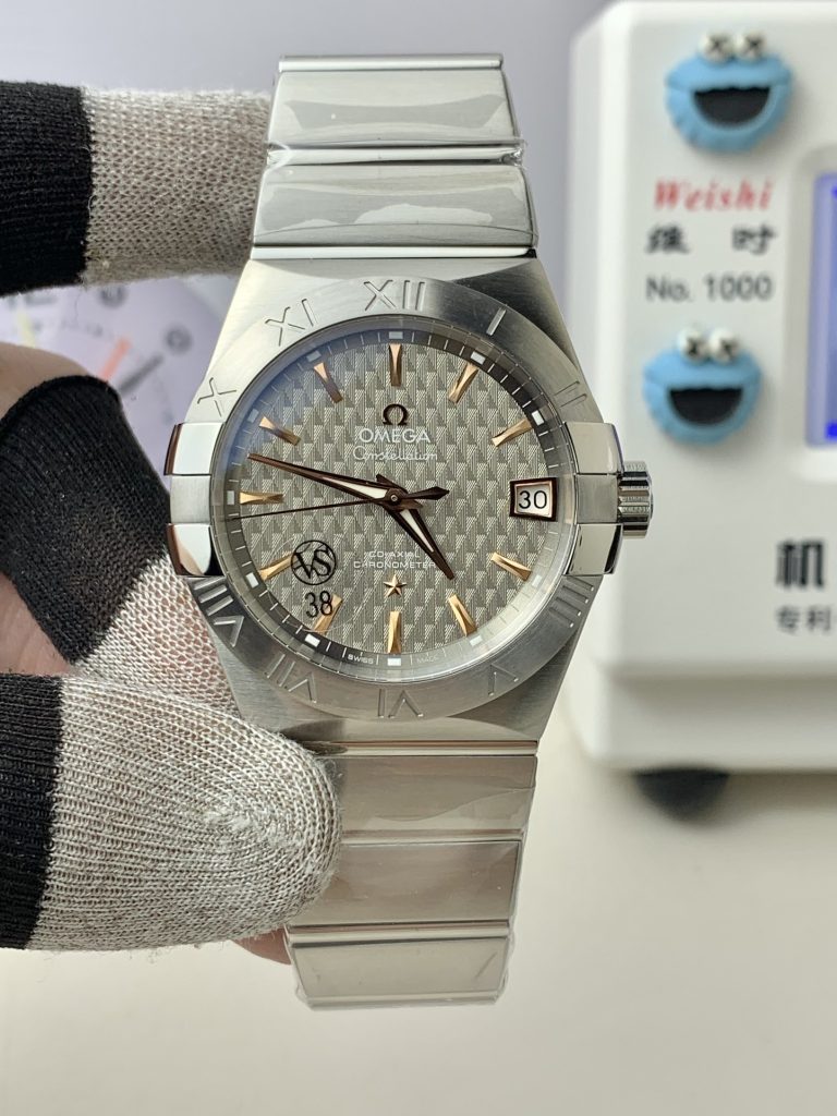 Đồng Hồ Omega Constellation Rep 11 Mặt Xám Dây Kim Loại 38mm (1)
