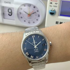 Đồng Hồ Omega De Ville Chronometer Chế Tác Mặt Xanh Dương Dây Kim Loại 41mm (1)