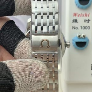 Đồng Hồ Omega De Ville Chronometer Chế Tác Mặt Xanh Dương Dây Kim Loại 41mm (1)