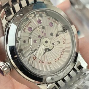 Đồng Hồ Omega De Ville Chronometer Chế Tác Mặt Xanh Dương Dây Kim Loại 41mm (1)