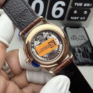 Đồng Hồ Omega De Ville Prestige Chế Tác Mặt Trắng Dây Da Nâu 39 (1)