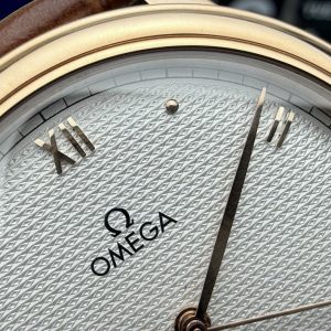 Đồng Hồ Omega De Ville Prestige Chế Tác Mặt Trắng Dây Da Nâu 39 (1)