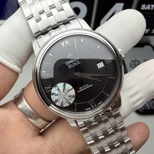 Đồng Hồ Omega De Ville Prestige Replica 11 Mặt Đen Máy Cơ Thuỵ Sỹ 39 (1)