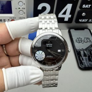 Đồng Hồ Omega De Ville Prestige Replica 11 Mặt Đen Máy Cơ Thuỵ Sỹ 39 (1)