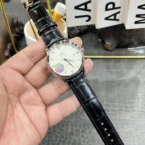 Đồng Hồ Omega De Ville Prestige Replica 11 Mặt Trắng Dây Da 39 (1)