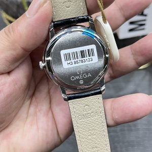 Đồng Hồ Omega De Ville Prestige Replica 11 Mặt Trắng Dây Da 39 (1)