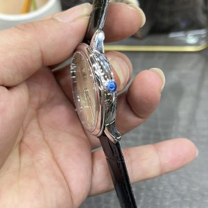 Đồng Hồ Omega De Ville Prestige Replica 11 Mặt Trắng Dây Da 39 (1)