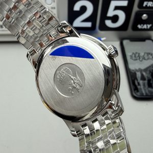 Đồng Hồ Omega De Ville Prestige Replica 11 Mặt Trắng Dây Kim Loại 39 (1)