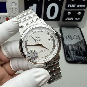 Đồng Hồ Omega De Ville Prestige Replica 11 Mặt Trắng Máy Cơ Thuỵ Sỹ 39 (2)