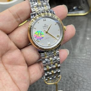 Đồng Hồ Omega De Ville Prestige Replica 11 Vỏ Demi Vàng Máy Cơ Thuỵ Sỹ 39 (1)