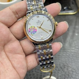 Đồng Hồ Omega De Ville Prestige Replica 11 Vỏ Demi Vàng Máy Cơ Thuỵ Sỹ 39 (1)