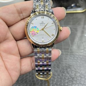 Đồng Hồ Omega De Ville Prestige Replica 11 Vỏ Demi Vàng Máy Cơ Thuỵ Sỹ 39 (1)