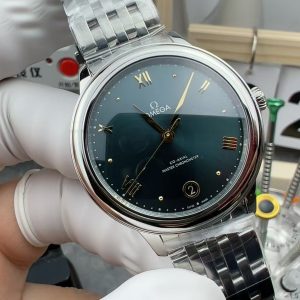 Đồng Hồ Omega Nữ Chế Tác De Ville Prestige Mặt Xanh Lá Máy Cơ Thuỵ Sỹ 34mm (2)