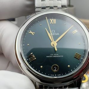 Đồng Hồ Omega Nữ Chế Tác De Ville Prestige Mặt Xanh Lá Máy Cơ Thuỵ Sỹ 34mm (2)