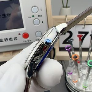 Đồng Hồ Omega Replica 11 De Ville Prestige Co-Axial Chronometer Mặt Trắng Dây Da 39 (1)