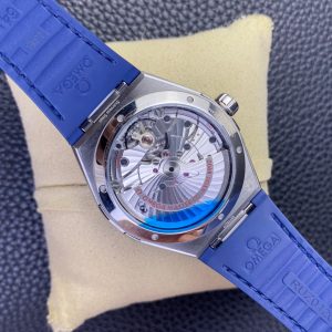 Đồng Hồ Omga Constellation Chế Tác Mặt Trắng Viền Màu Xanh Dương 41mm (1)