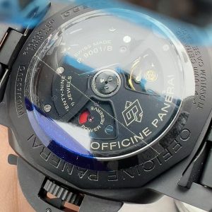 Đồng Hồ Panerai Luminor 1950 3 Days GMT PAM00438 Replica 11 Vỏ Gốm Dây Cao Su 44mm (2)