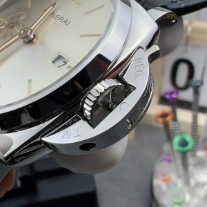 Đồng Hồ Panerai Luminor Due PAM01249 Chế Tác Mặt Xám Bạc Dây Da 42mm (2)