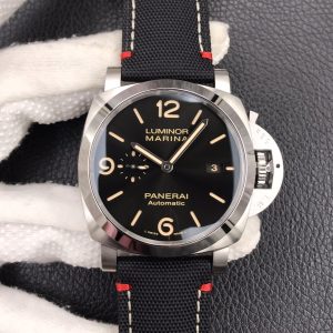 Đồng Hồ Panerai Luminor GMT PAM01025 Chế Tác Mặt Đen Viền Carbotech 44mm (2)