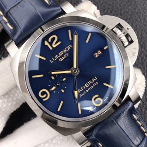 Đồng Hồ Panerai Luminor GMT PAM01033 Replica 11 Mặt Xanh Dương Viền Carbotech 44mm (2)