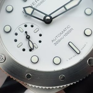 Đồng Hồ Panerai Submersible Bianco PAM02223 Replica 11 Mặt Trắng Dây Cao Su 42mm (2)
