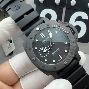 Đồng Hồ Panerai Submersible Carbotech PAM02231 Replica 11 Màu Đen Dây Cao Su 42mm (2)