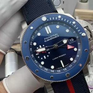 Đồng Hồ Panerai Submersible Luna Rossa PAM1507 Chế Tác Màu Xanh Dương Máy Cơ Thụy Sỹ 42mm (2)