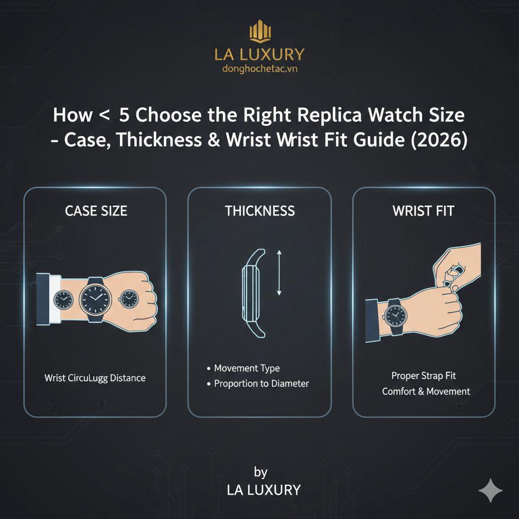 How to Choose the Right Replica Watch Size – Case, Thickness & Wrist Fit Guide