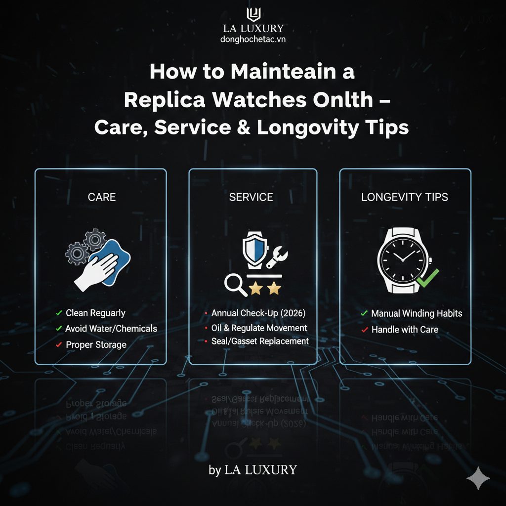 How to Maintain a Replica Watch – Care, Service & Longevity Tips