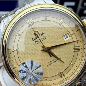Omega De Ville Prestige Rep 11 Mặt Vàng Dây Kim Loại 39 (1)