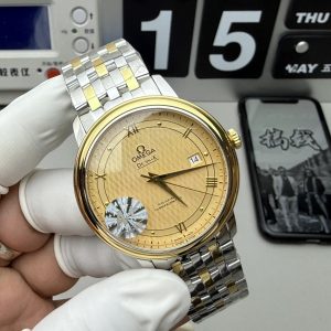 Omega De Ville Prestige Rep 11 Mặt Vàng Dây Kim Loại 39 (1)