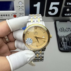 Omega De Ville Prestige Rep 11 Mặt Vàng Dây Kim Loại 39 (1)