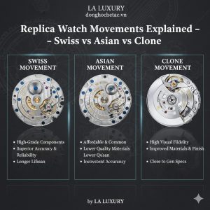 Replica Watch Movements Explained – Swiss vs Asian vs Clone